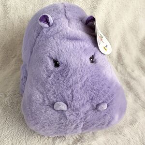 Giggle Scape Purple Hippo Hippopotamus Plush Stuffed Animal 14” Target Toy Soft